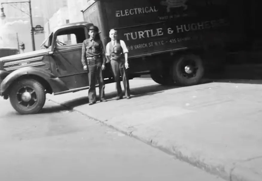 Marion (M.B.) Turtle and Bill Hughes founding electrical supplies company