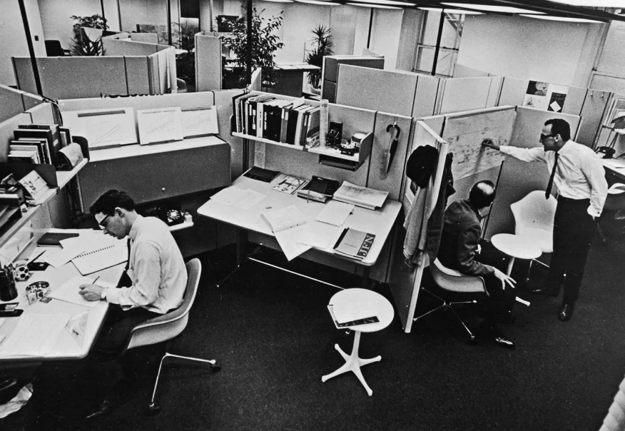 Historic office workspace photo