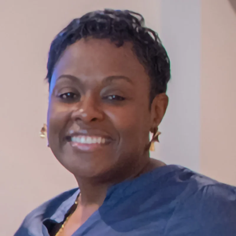 Close up headshot of Turtle company employee at event
