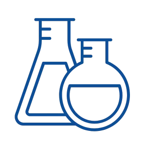 Chemical manufacturing industry icon