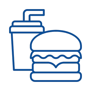 Food and beverage manufacturing industry icon