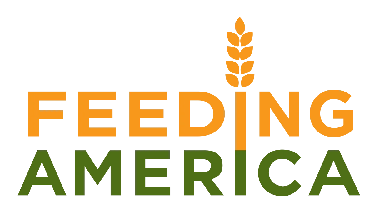 Feeding America logo with wheat graphic